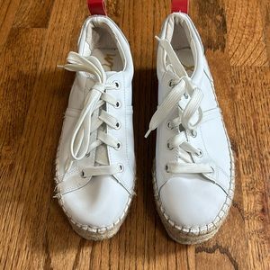Sam Edelman White Platform Espadrille Shoes